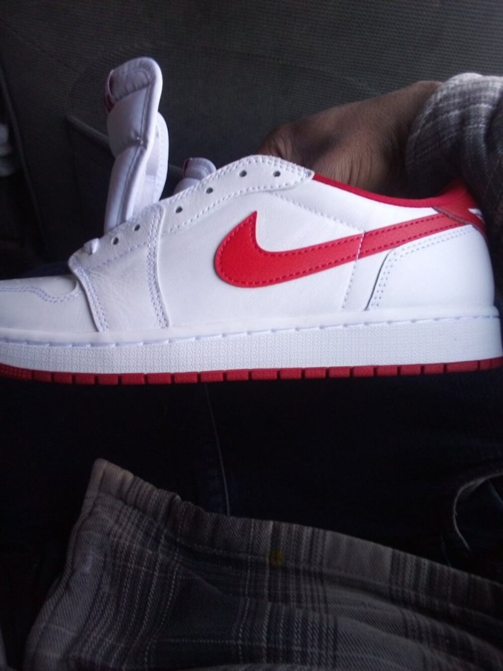 Nike Air Jordan 1 Low White Red Sneakers